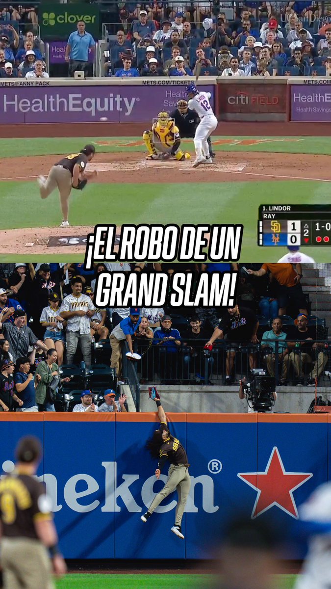 ¡UNA LOCURA LO DE FERNANDO TATIS JR.! 🤯⚾ Una espectacular atrapada para robarse un GRAND SLAM🔥