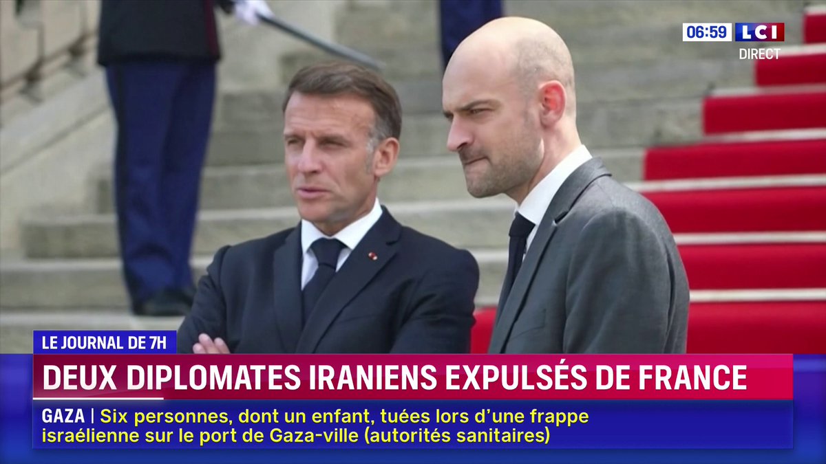 🇫🇷🇮🇷 La France va expulser sous peu deux diplomates iraniens annonce le ministre français des Affaires étrangères, Jean-Noël Barrot