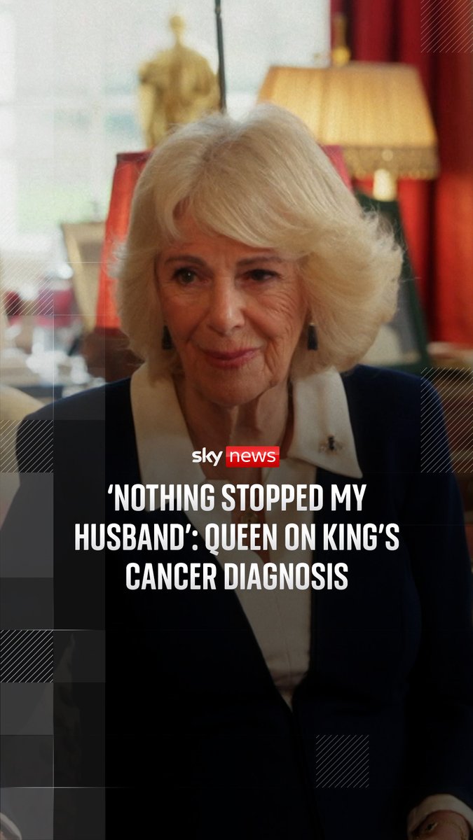 The Queen has spoken publicly for the first time about the "difficult" emotional experience of having to keep the King's cancer diagnosis a secret. Camilla said she had been "longing to let it out" but that "obviously I couldn't" following her husband's diagnosis, which was officially announced in February 2024. 🔗