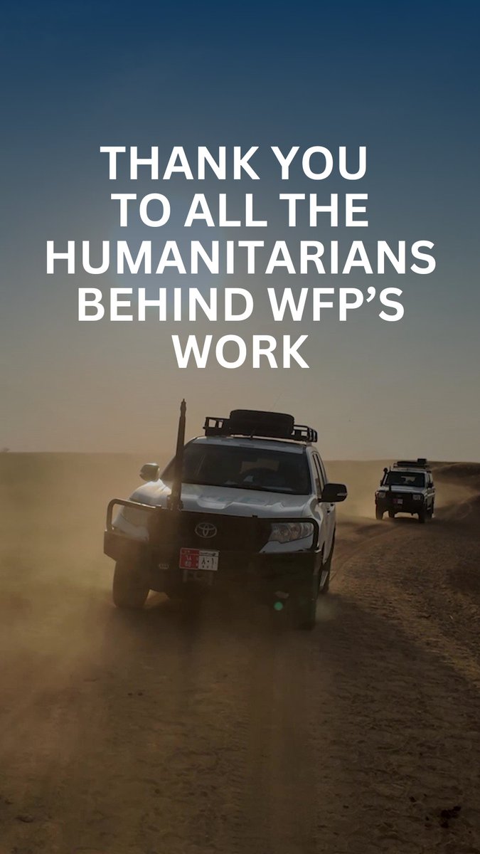It's #WorldHumanitarianDay. Behind every humanitarian response are thousands of people working together to make it happen, from drivers, pilots and warehouse teams to engineers, nutrition specialists and emergency responders. Today, and every day, we honour them and their commitment to serving others. 💙