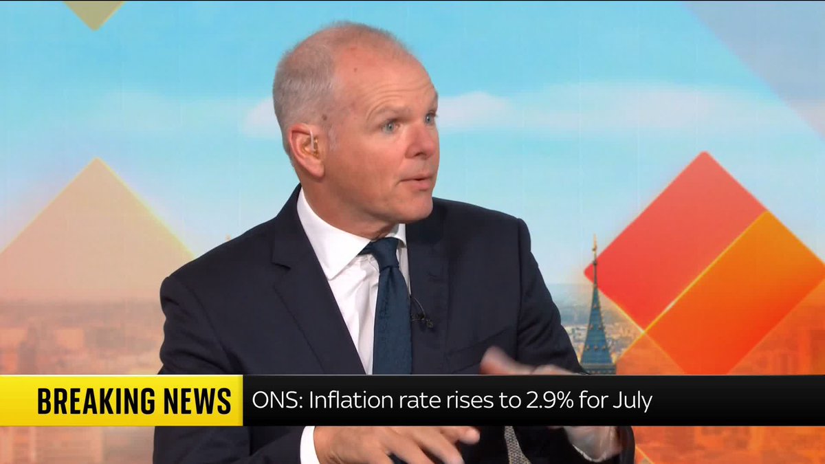 BREAKING: The rate of inflation hit 2.9% in July. Sky's business &amp; economics correspondent Paul Kelso takes us through everything we need to know.