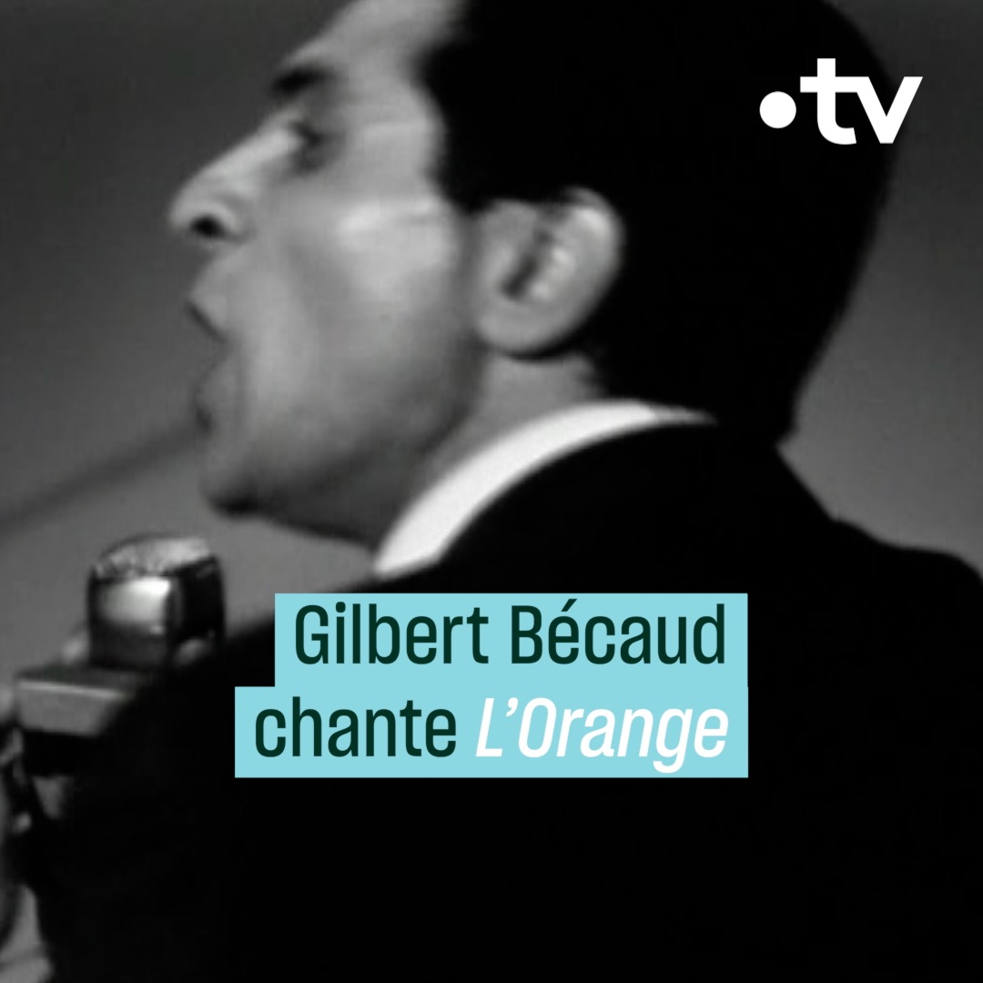 1962. Un 𝗚𝗶𝗹𝗯𝗲𝗿𝘁 𝗕é𝗰𝗮𝘂𝗱 survolté, accompagné par des chœurs au diapason, dans cette version exceptionnelle de 𝗟’𝗢𝗿𝗮𝗻𝗴𝗲. Paroles de Pierre Delanoë, pour dénoncer la peur de l’étranger et le racisme. Toujours d’actualité, donc.🩵
