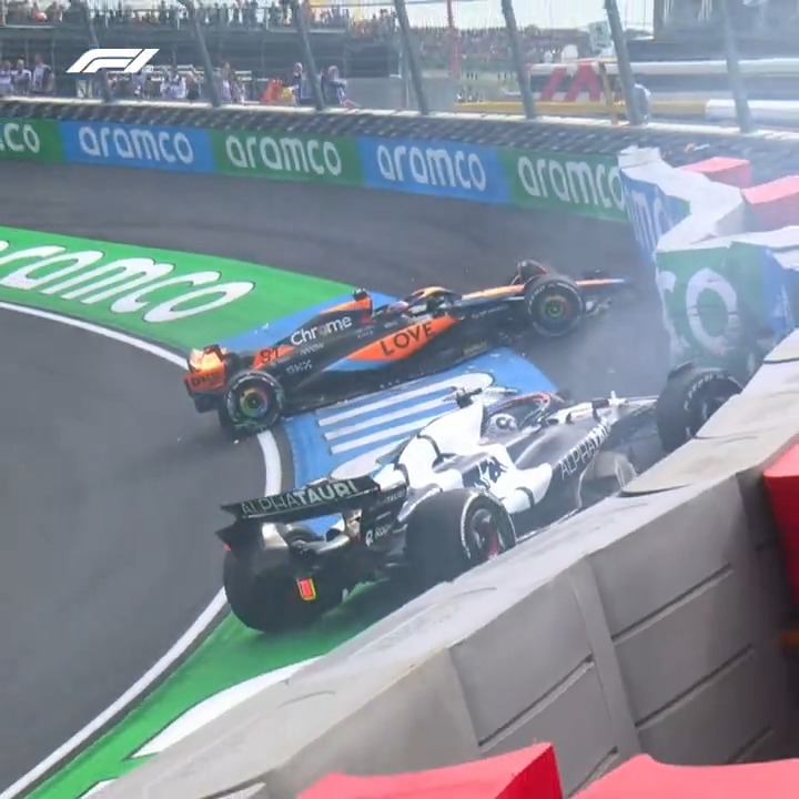 Throwback to Zandvoort 2023, when Oscar Piastri and Daniel Ricciardo crashed in FP2 Ricciardo suffered a wrist injury that would force Liam Lawson to make his Formula 1 debut