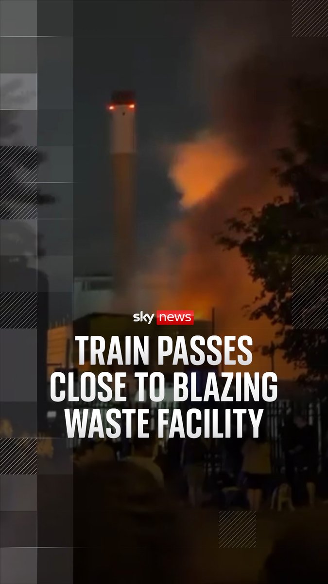 A train passed close to a fire at a large waste facility in Deptford, southeast London, which drew a large crowd of onlookers and was visible from several miles away. More than 100 firefighters attended the incident after receiving over 160 calls notifying them of the blaze. 🔗