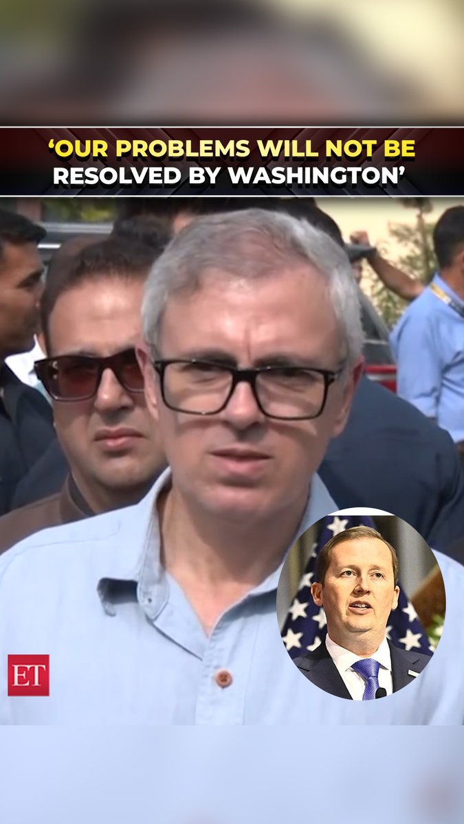 #OmarAbdullah on #SergioGor’s #Kashmir visit: ‘I won’t complain about our issues to another country’ 🔗