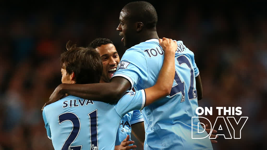 #OnThisDay: #ManCity 4-0 Newcastle [2013] ⚽️ [6'] David David Silva ⚽️ [22'] Sergio Kun Aguero ⚽️ [51'] Yaya Touré ⚽️ [75'] Samir Nasri Official