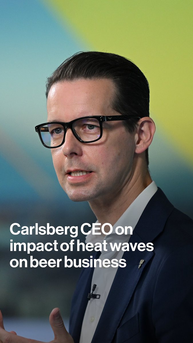 Carlsberg Group CEO Jacob Aarup-Andersen explains why heat waves are a "double-edged sword" for the beer industry