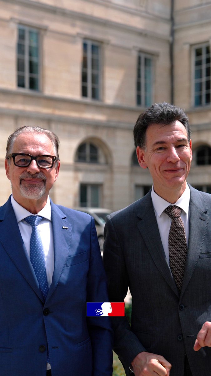 🚀 Le futur du spatial européen se construit collectivement. Avec Josef Aschbacher, directeur général de l’ESA, nous évoquons souveraineté, compétitivité et exploration, à quelques semaines du Sommet international sur l’espace des 9 et 10 septembre à Paris.