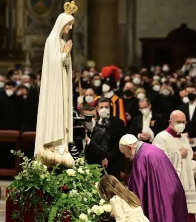 Non-Christians would see this and call it "idolatry." True followers of Christ would see this and call it "veneration." True Christians love Mary and honour Her because She is the Mother of God and our greatest intercessor! Hail Mary 🌹!