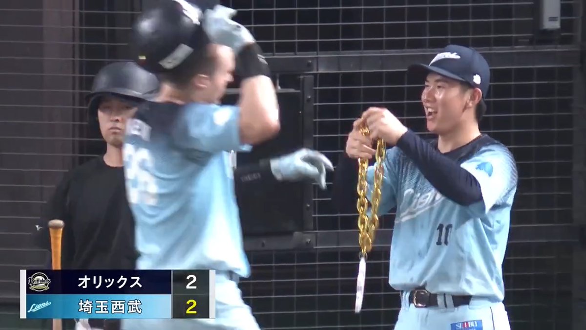 バックスクリーンへ起死回生の一発💪 埼玉西武 ネビン 選手の第17号同点ソロホームラン🌈