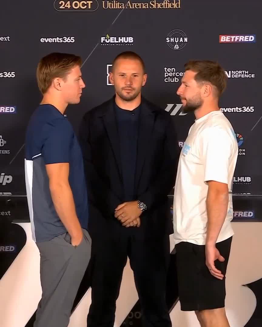 FIRST FACE OFF 👀 Giorgio Visioli vs Maxi Hughes #VisioliHughes chief support to #SmithPuello