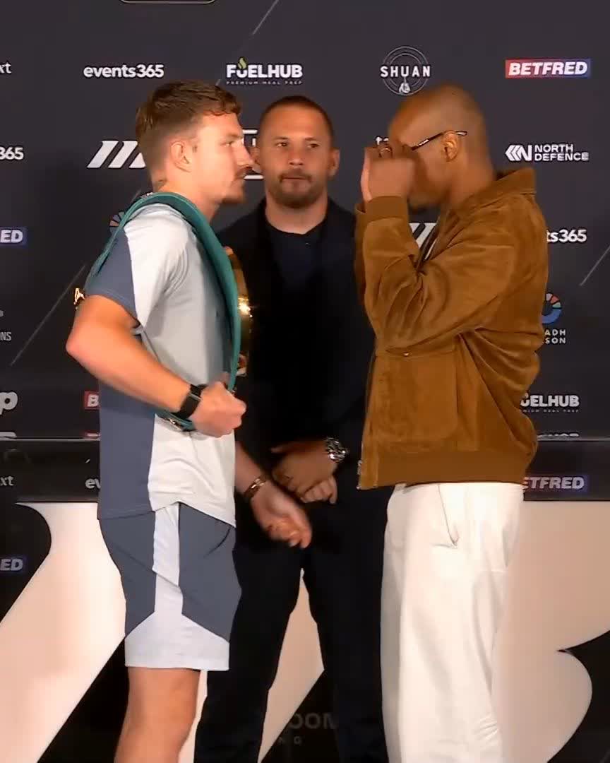 FIRST FACE OFF 👀 Dalton Smith vs Alberto Puello WBC World Super Lightweight Title on the line! 🔰 #SmithPuello | Oct 24 | Live on DAZN