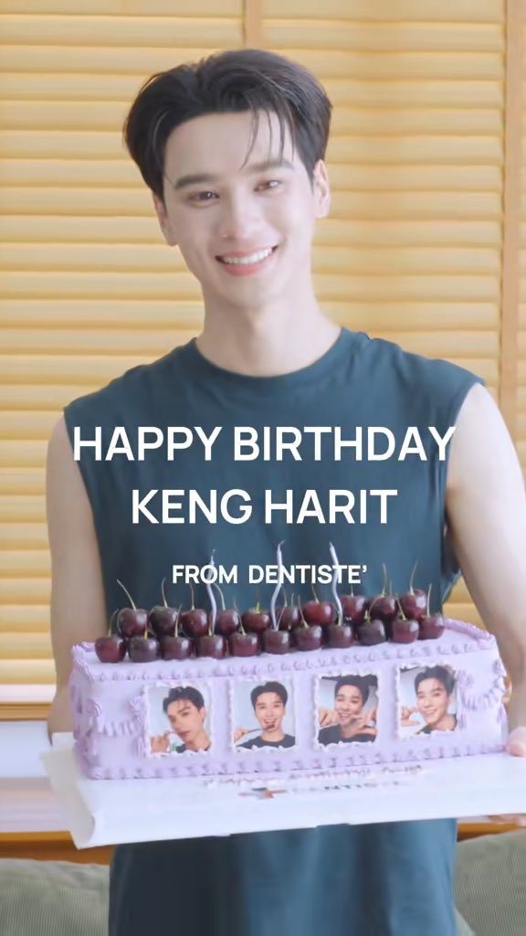 Happy 27th Birthday, Keng Harit 💜✨ ขอให้ปีนี้มีแต่ความสุข เรื่องดี ๆ และรอยยิ้มที่เต็มไปด้วยความมั่นใจ ได้ทำในสิ่งที่รัก และมีคนดี ๆ คอยซัพพอร์ตอยู่ข้าง ๆ แบบนี้ไปนาน ๆ DENTISTE’ ดีใจมากที่ได้เป็นส่วนหนึ่งในปีพิเศษของเก่งนะ 💜 ขอให้เราได้มีโมเมนต์ดี ๆ ส่งต่อความมั่นใจและรอยยิ้มให้กันแบบนี้ไปอีกนาน ๆ เลย Keep smiling, keep shining. ✨ #Toneupอัพฟันขาว #DentisteTH #Kengharit #Chapter27WithKeng