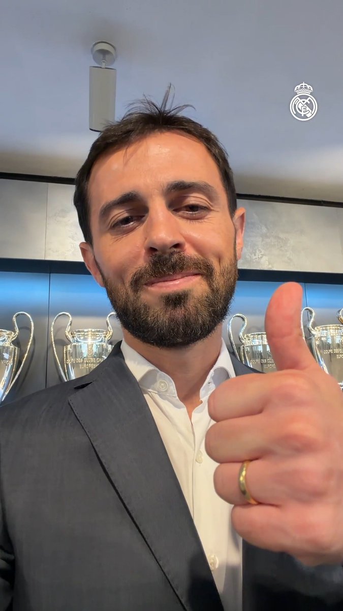 🤳 Bernardo Silva: "¡Hola, Madridistas! Muy feliz de estar aquí. Muchas gracias por el apoyo. Espero conoceros en breve en el Bernabéu. Nos vemos".