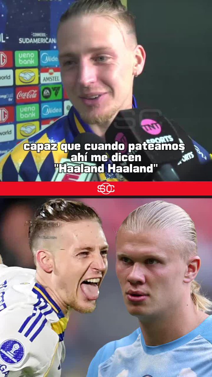 🗣️SANTIAGO ASCACÍBAR "¿El apodo HAALAND? Nah, lo hacen JODIENDO, pateando me dicen 'Haaland, Haaland', pero hinchando las bolas... Erling patea mejor". 😂