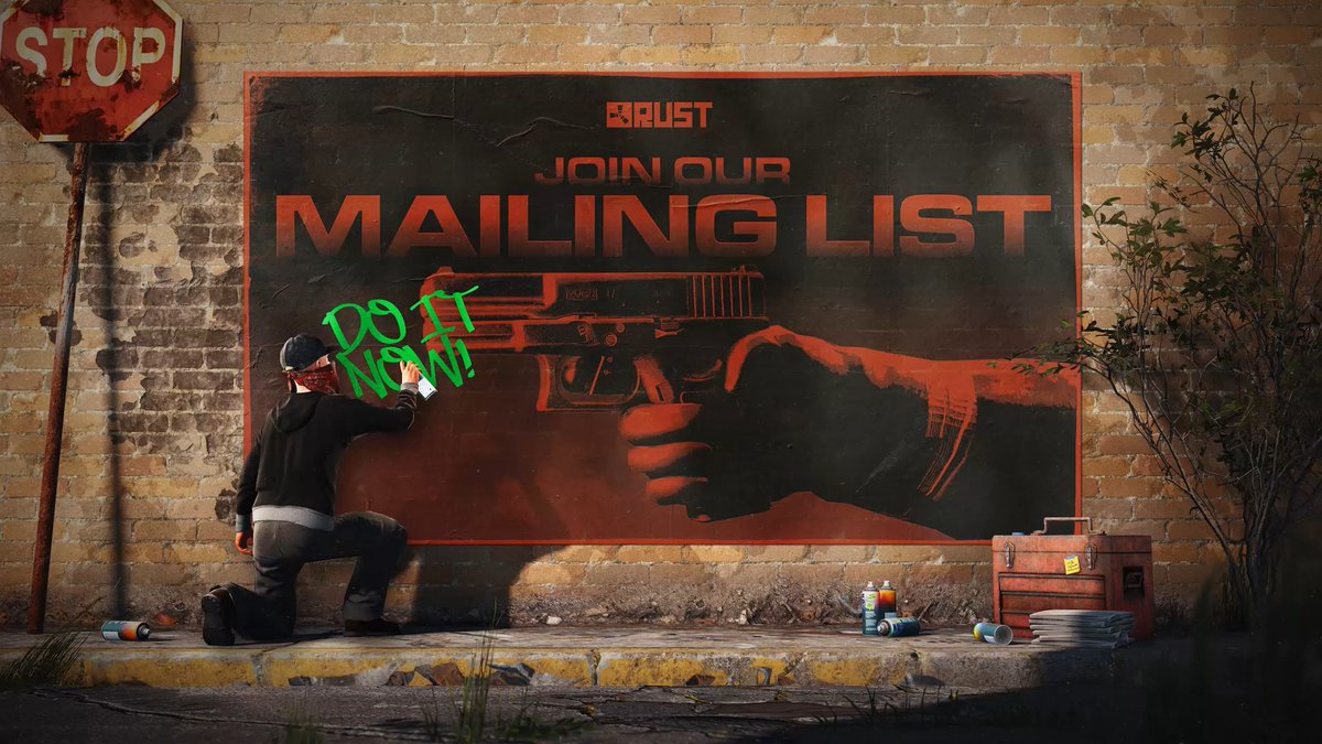 Join the Rust mailing list for official patch notes, game updates, and the latest news! 📩☢️📲 Sign up here: