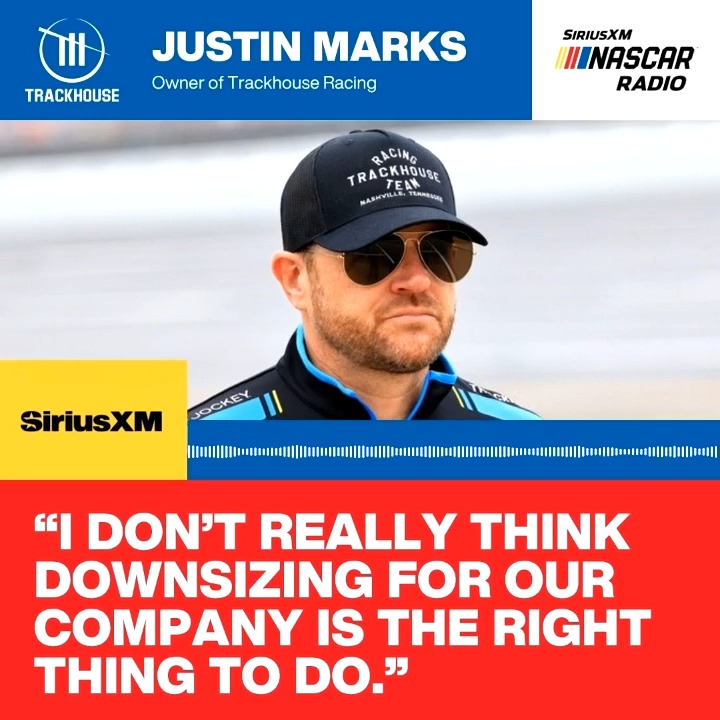 🤏 "Downsizing the team, I think it sends probably the wrong message." Amid rumors of possible downsizing, Trackhouse Racing's Justin Marks thwarts those rumors and reaffirms their three-car position for the future. More 👉