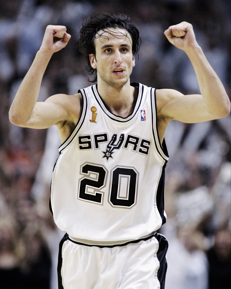 Manu Ginobili finished with 23 points to close out Game 7 of the NBA Finals over the Pistons! (2005) 23 PTS 5 REB 4 AST 1 STL 61% FG (8/13) 100% FT (5/5)
