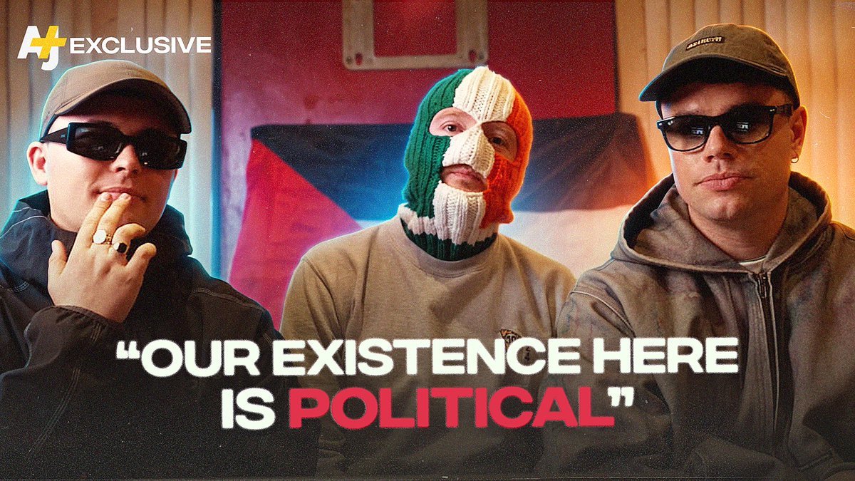 Irish rap trio Kneecap won’t back down on Palestine. And they’ve even channeled the British state’s attempt to silence them into their fiery new album, “Fenian.” In this AJ+ exclusive, Dena Takruri speaks with KNEECAP about their music and politics.