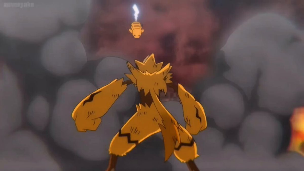 The encounter between Ash and Zeraora!