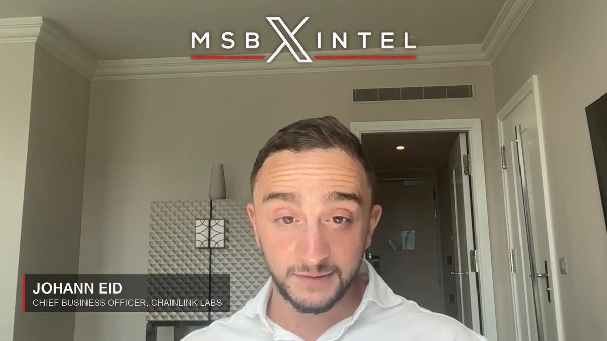 Ep. 4 of The Intelligence Briefing: Chainlink's CBO, Johann Eid, on having no competitors, 20x TVL after integration, the $15B CCIP wave, CRE for 60-year-old TradFi systems, and why crypto is binary. Tokenize the world or fail. Timestamps: 0:00 Cold open: "This space is going to be binary" 0:41 Seven years at Chainlink: ten people to most of DeFi 2:07 What institutions asked in 2020 vs what they ask today 3:26 Chainlink is not an oracle network. The island and bridges analogy 6:34 "I don't think we have competitors" 9:01 CRE: plugging 60-year-old TradFi systems into blockchains 11:18 Why privacy is the thing that unlocks institutions 14:22 BitGo, $7.4B, and the $15B CCIP migration wave 19:01 Move fast and break things is a disgrace 22:27 What DTCC asks that a DeFi protocol never does 24:06 What Swift and MasterCard forced Chainlink to learn 26:24 Stablecoins, hyperinflation, and the binary end state