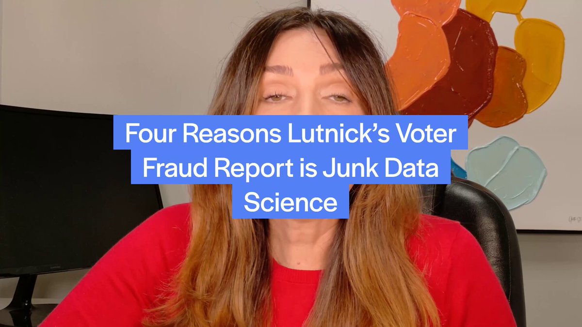 Secretary of Commerce Howard Lutnick is the latest contender to abuse his office to manufacture lies about the 2020 election. Here is why his "report" that's being pushed by all the election deniers is junk data science. From me.