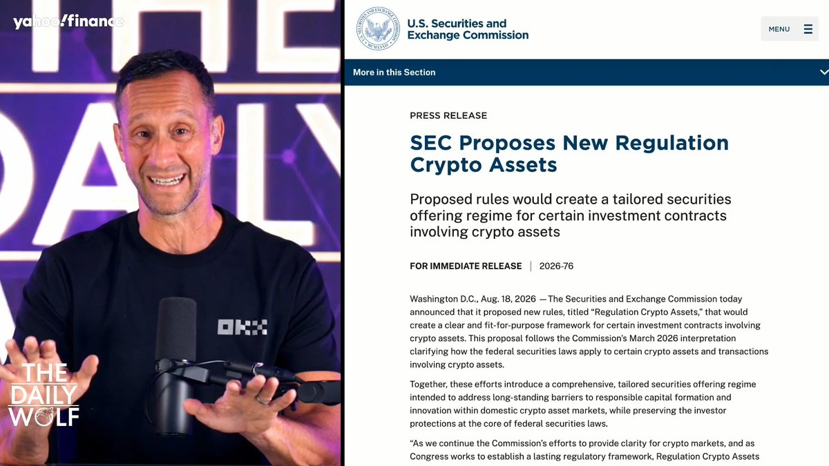 .The Wolf Of All Streets breaks down the SEC's newest proposed crypto regulations. Crypto companies would be allowed to raise up to $5 million in four years for a token after publishing a white paper.