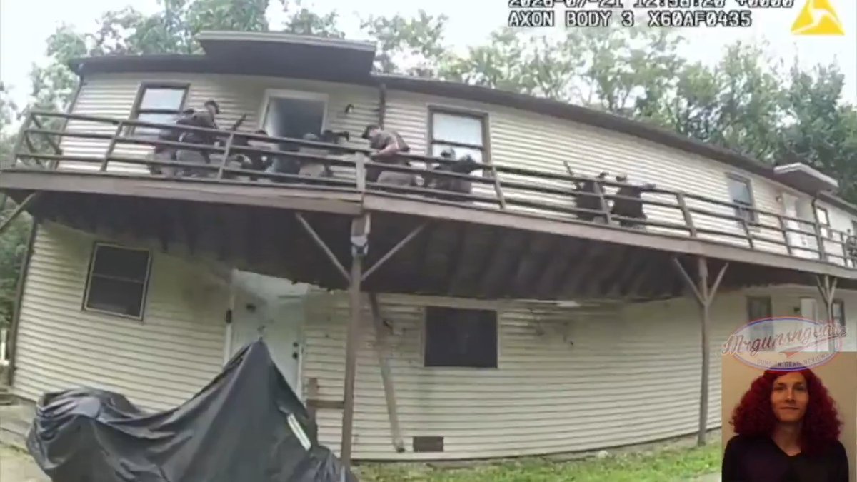 Deck collapses as US Marshals serve a warrant for a military age foreign savage illegal invader, Jacob Alexander Munoz (inset below), who has been convicted multiple times of child p**n related charges in Missouri. Construct elevated platforms accordingly... #Missouri #CHOMO #usmarshal #fail #cops #crime #construction #nope #invasion #illegals