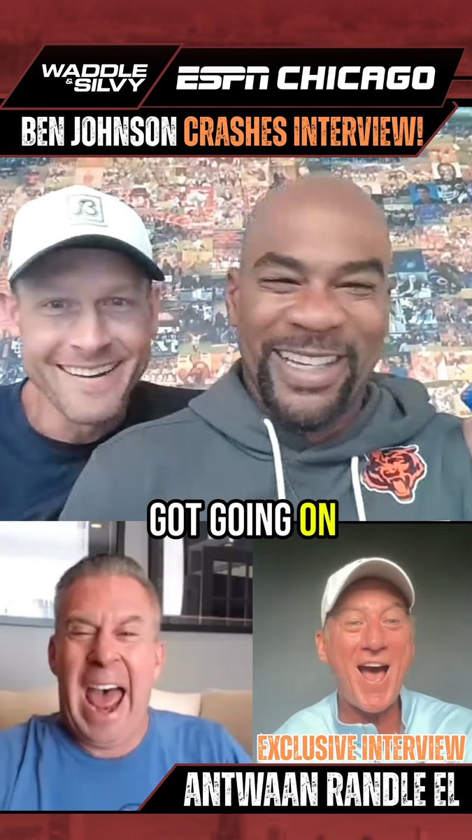 BEN JOHNSON CRASHES ANTWAAN RANDLE EL’S INTERVIEW! @waddleandsilvy @twaddle87 #BenJohnson #AntwaanRandleEl #ChicagoBears #WaddleAndSilvy