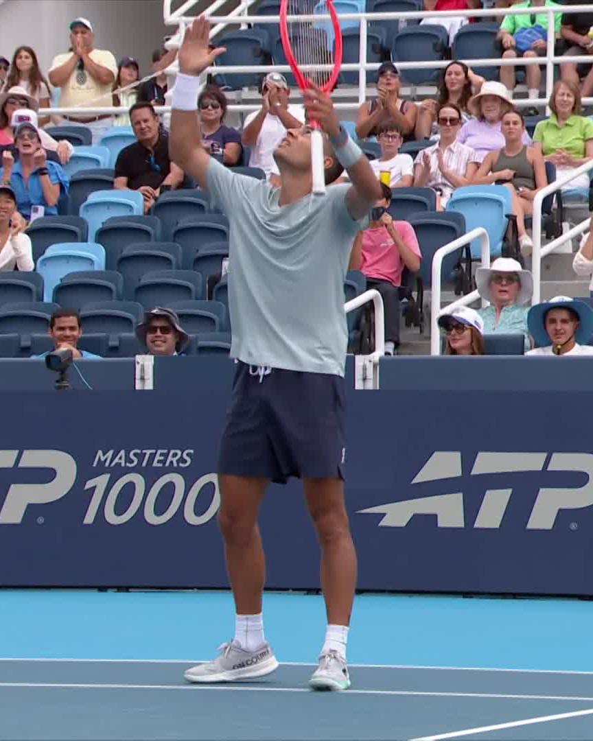 He's giving it EVERYTHING 🥵 #CincyTennis