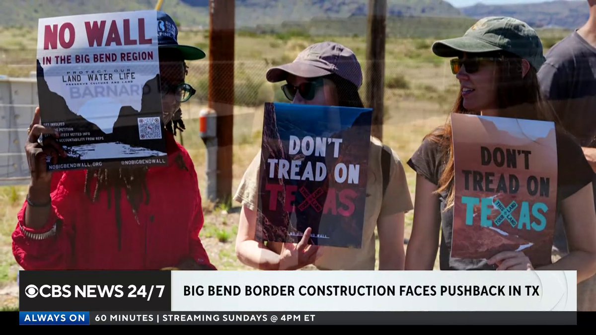 The Trump administration's border project at Texas' Big Bend National Park is on pause amid backlash over land use. Ranchers and local law enforcement have opposed the construction, saying the $7.5 billion project would disrupt parts of the national park and be too costly. "If there is local support for this project, we have not heard it," Nicole Sganga reports.