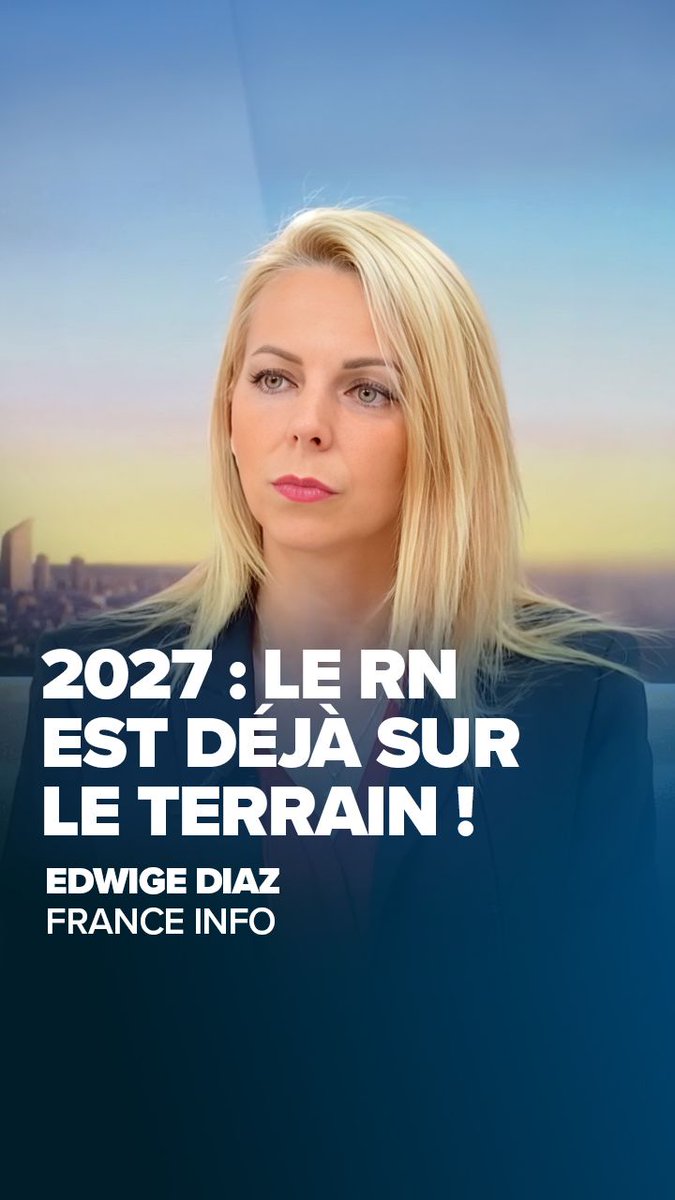 🔵 Les macronistes se recomposent, s'allient et se répartissent déjà les rôles. Mais les Français, eux, jugeront avant tout les résultats. En matière de sécurité, d'immigration et de pouvoir d'achat, leur bilan est connu. À nous de convaincre, avec sérieux et détermination, que l'alternance est possible. Notre campagne est lancée et nous sommes déjà sur le terrain, au contact des Français. Plus que jamais, chaque soutien compte pour faire grandir l'espoir d'une véritable alternance en 2027. 🇫🇷 Edwige Diaz Ⓜ️ Rejoignez-nous : Participez à la campagne :