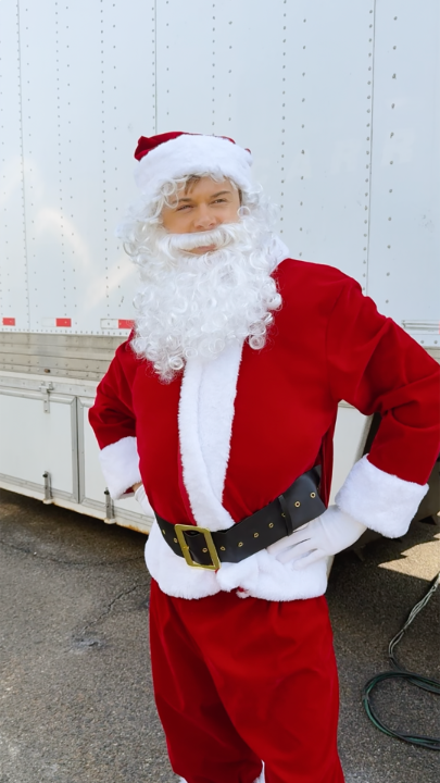 "It's too early for Christmas content!!" Well, get ready 🎅 More BTS from the set of Clashing Through the Snow is here