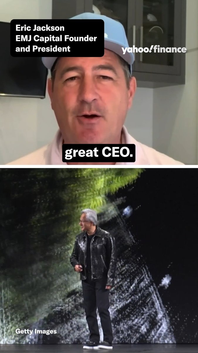Is $NVDA's stock cheap? "It's been cheap for a while. Great company, great CEO," EMJ Capital Founder and President Eric Jackson says.