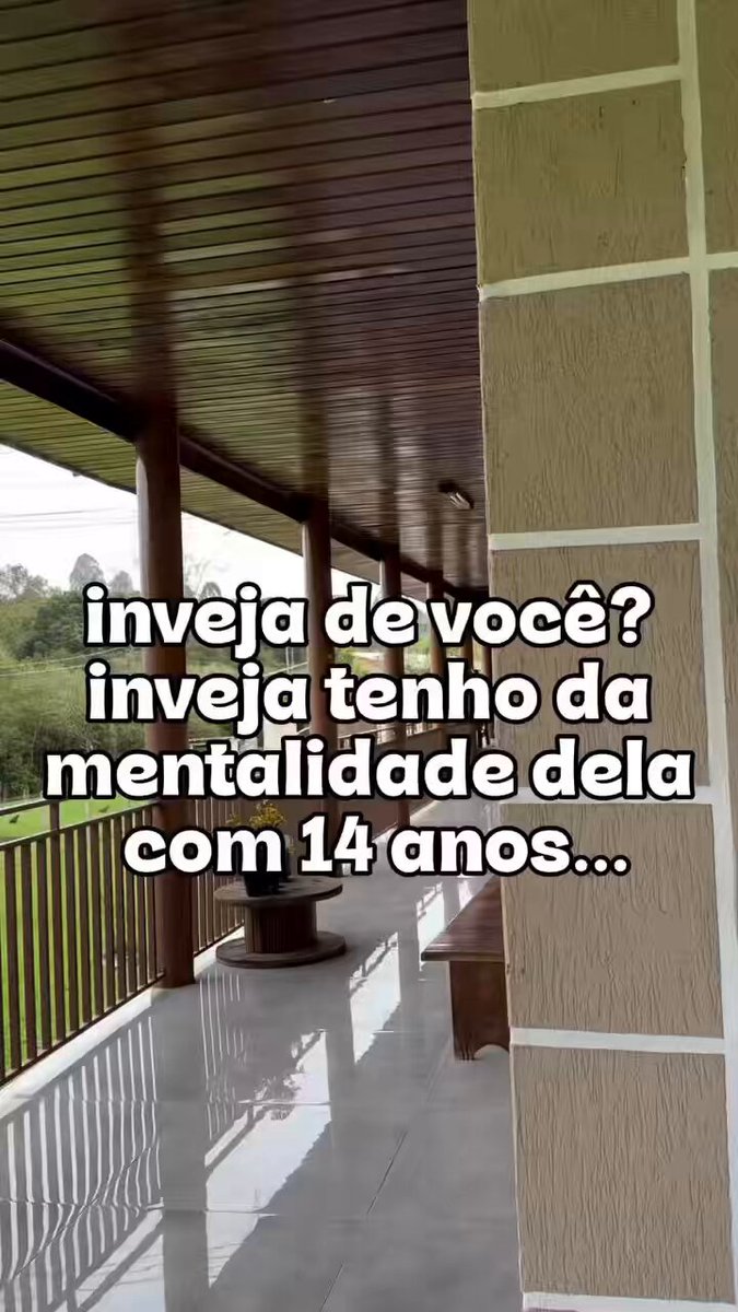 Uma garota de 14 anos com uma maturidade e uma visão de vida que surpreendem para a idade.