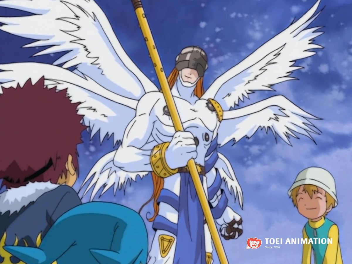 Te entendemos Davis, todos reaccionamos igual al ver a Angemon. 🤩 #Digimon #DigimonAdventure02 #Angemon