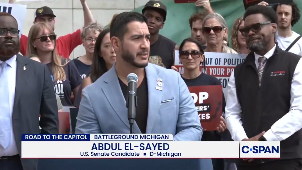 U.S. Senate candidate Dr. Abdul El-Sayed (D-MI) on opponent Mike Rogers (R-MI) wealth accumulation: "This is a guy who took more than $5 million dollars from big corporations to run his campaigns while he was in Congress for 14 years."