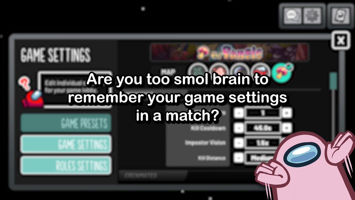 our in-game menu glowed up 😎 update ur game to v18.0.0 and use the new Match Info Guide to easily check the players, roles, and settings in your lobbies at any time!