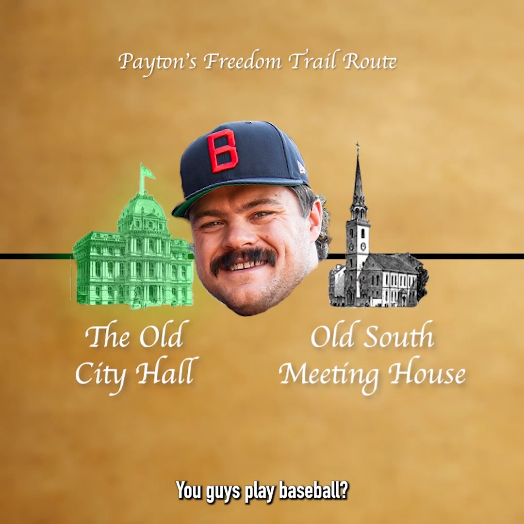 Payton Tolle on the Freedom Trail might be the best thing you'll see all day. Full video: