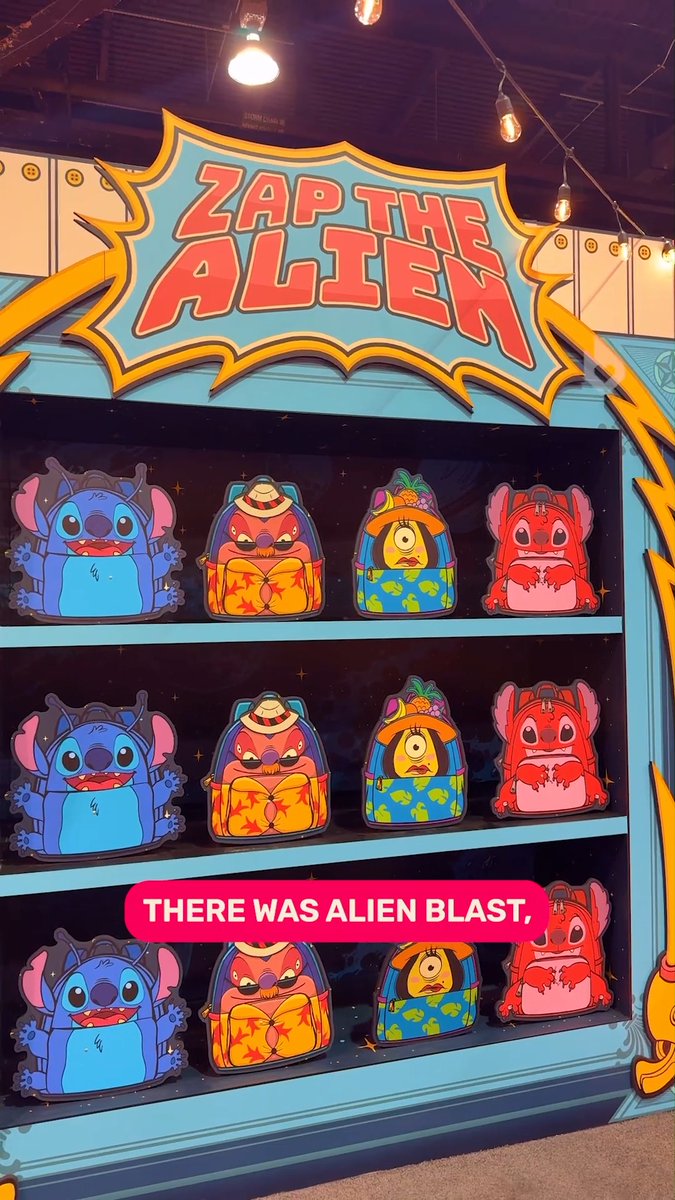 The BoxLunch booth at #D23 was giving Pixar Pier vibes, complete with carnival games, prizes, and plenty of Disney magic 💫