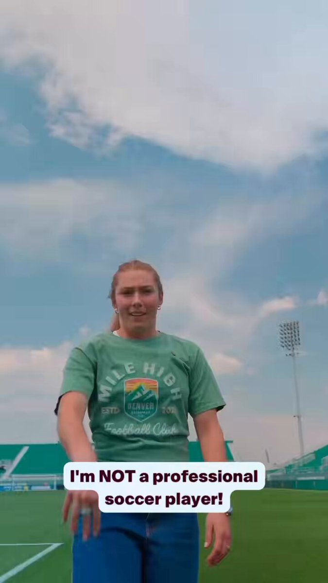 LOL Lindsey Horan: I will never be like you (not even close)…but in my dreams we’re teammates, and I’m really good 😂😅🤝⚽️ Denver Summit FC National Women’s Soccer League