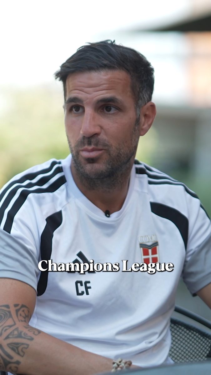 “They decided to play in the Champions League… I did nothing” Cesc Fabregas gives full credit to his players for Como’s first-ever Champions League qualification 👏