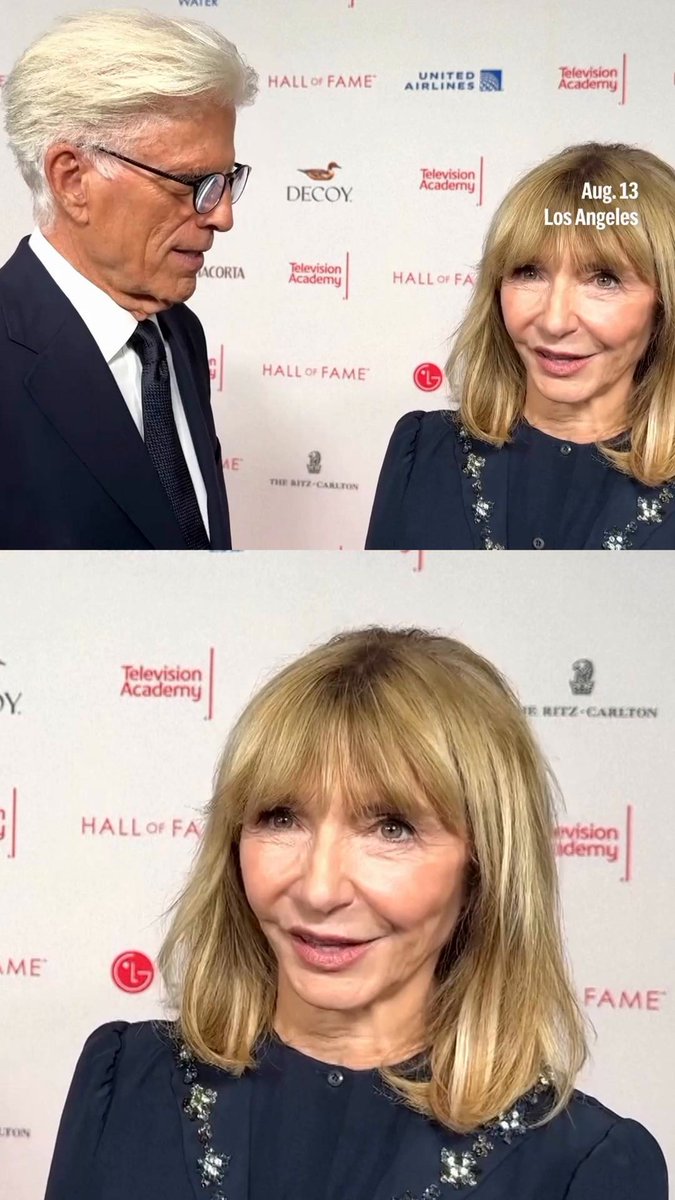 Mary Steenburgen says her husband Ted Danson is "the whole package." He was inducted into the Television Academy Hall of Fame. #MarySteenburgen #TedDanson