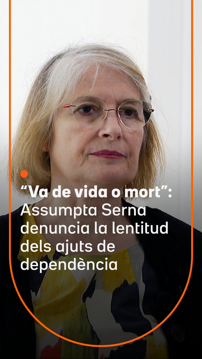 “Va de vida o mort, per a la gent gran.” Una denúncia de l’actriu Assumpta Serna sobre la lentitud dels ajuts de dependència s'ha fet viral a les xarxes. Una realitat que afecta milers de famílies a Catalunya. "Ho necessitarem tots"