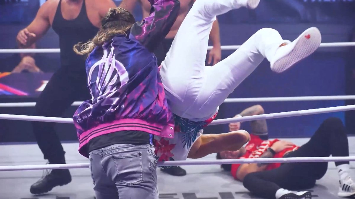 .Will Ospreay • ウィル・オスプレイ and Kenny Omega have a chance at payback against The Invisible Hand Family attacking them when they each lead a team vs. members of The Family in Trios action LIVE on #AEWDynamite, TONIGHT!