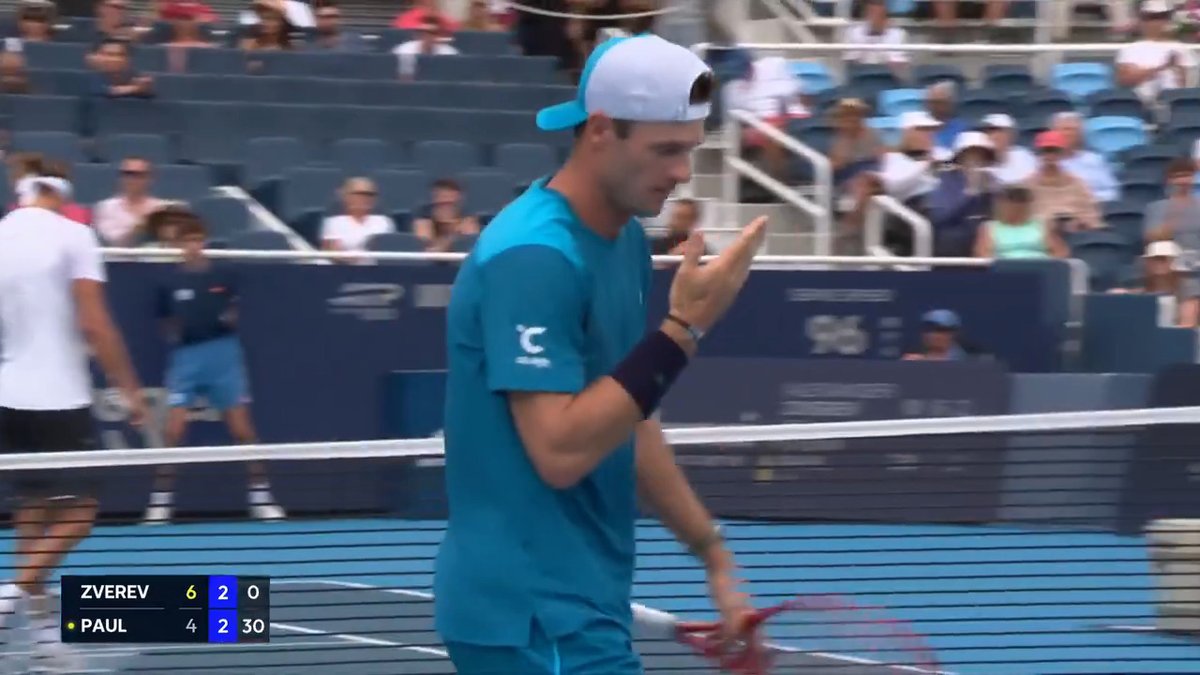 One-handed brilliance. Stop that right now, Tommy Paul 😜 Cincinnati Open | #CincyTennis