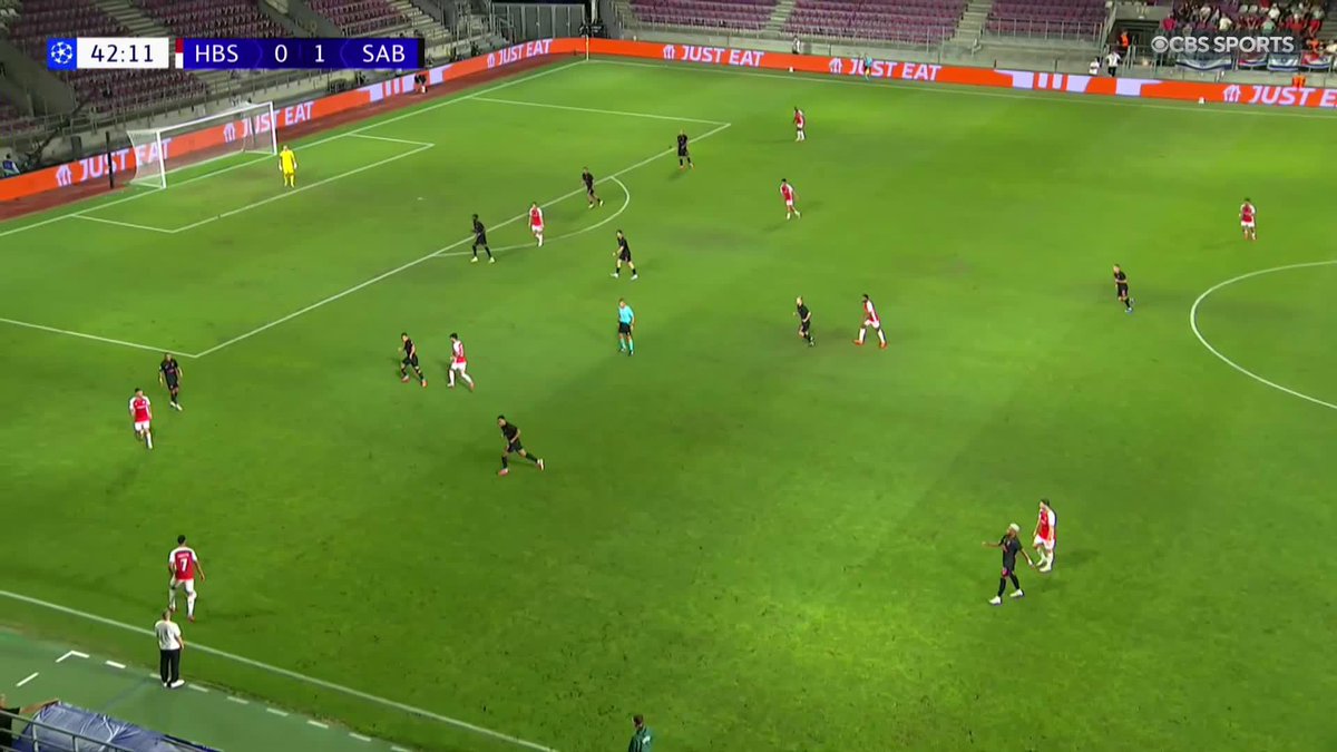 It's Javon East to find the equalizer for Hapoel Be'er Sheva ⚽️ Watch the Champions League playoff first leg on Paramount+ 📺