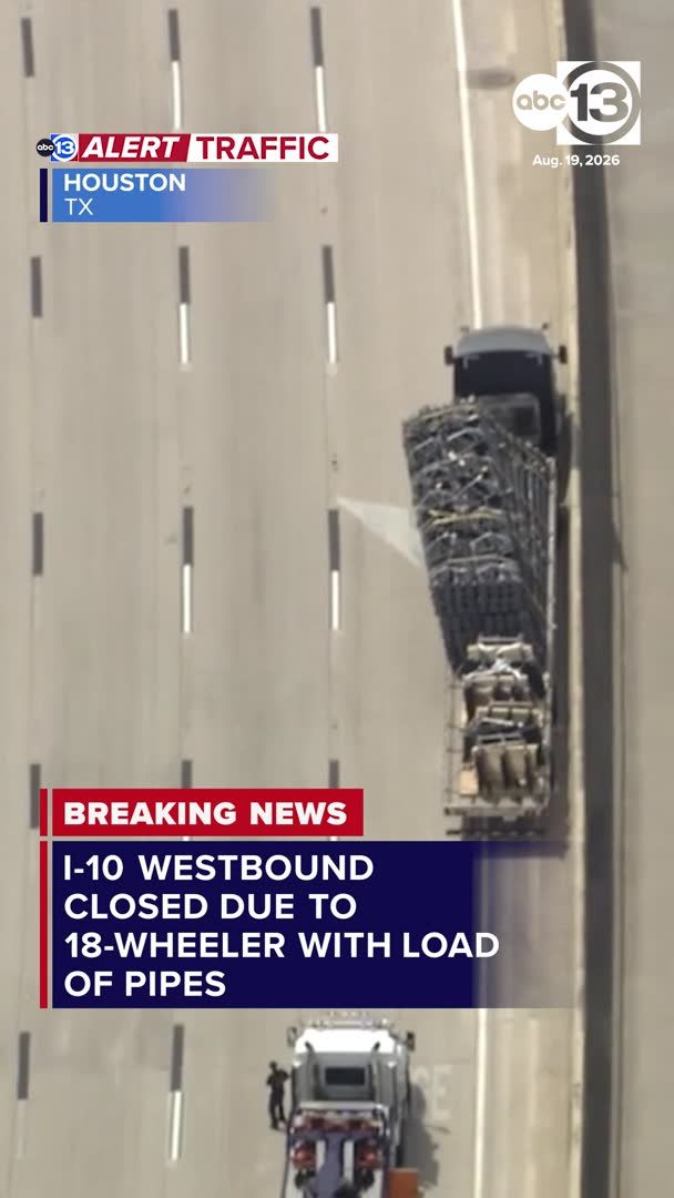 "Do you know what this is going to do with traffic coming out of downtown?- reporter Don Armstrong. 13 Alert Traffic: 18-Wheeler stall I-10 Katy Freeway westbound at Post Oak is stopped on the right shoulder. All westbound lanes are currently closed. Live coverage now on ABC13!