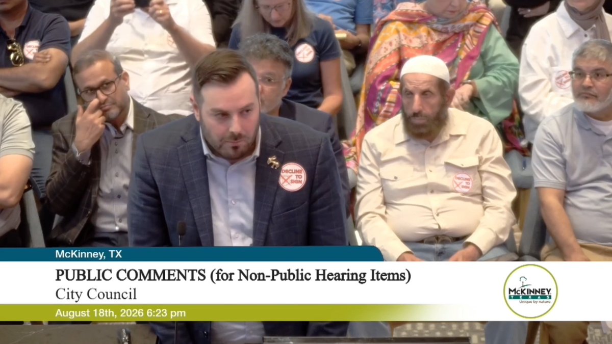 Texas should be a state that defends freedom of religion, and where people of all faiths and backgrounds feel welcome. Last night TDP Chairman Kendall Scudder spoke before the McKinney City Council to thank them for defending Texans’ civil liberties by approving the proposed Mosque– despite Congressman Keith Self attempting to turn his constituents against one another by demonizing Muslim Texans.
