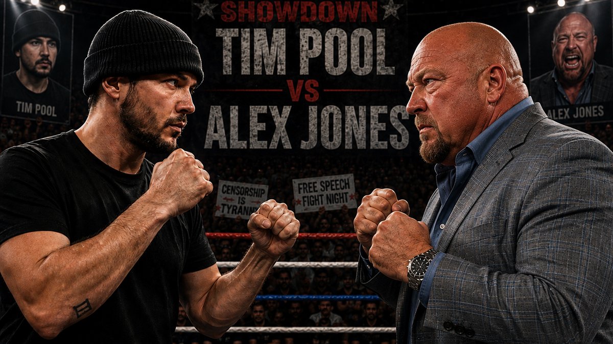 GLOBAL EXCLUSIVE: Alex Jones Challenges Tim Pool To A Bare-Knuckle Boxing Match With The Proceeds To Be Given To A Charity Of Their Choice! Tim Pool Demanded $300K From Alex To Appear In A Debate After Jones Challenged Him To Publicly Defend His Secret Meeting With Netanyahu Now, Jones Has Upped The Ante & Challenged Pool To A Public Legally Sanctioned Fight That Could Potentially Raise Millions For Charity! The Big Question Now Is, Will Pool Rise To The Challenge Or Crawl Under A Rock? Jones' Only Stipulation Is- Pool Cannot Wear His Magic Beanie! 🔴WATCH/SHARE THE LIVE X STREAM NOW: